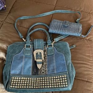 Cute western bag and wallet